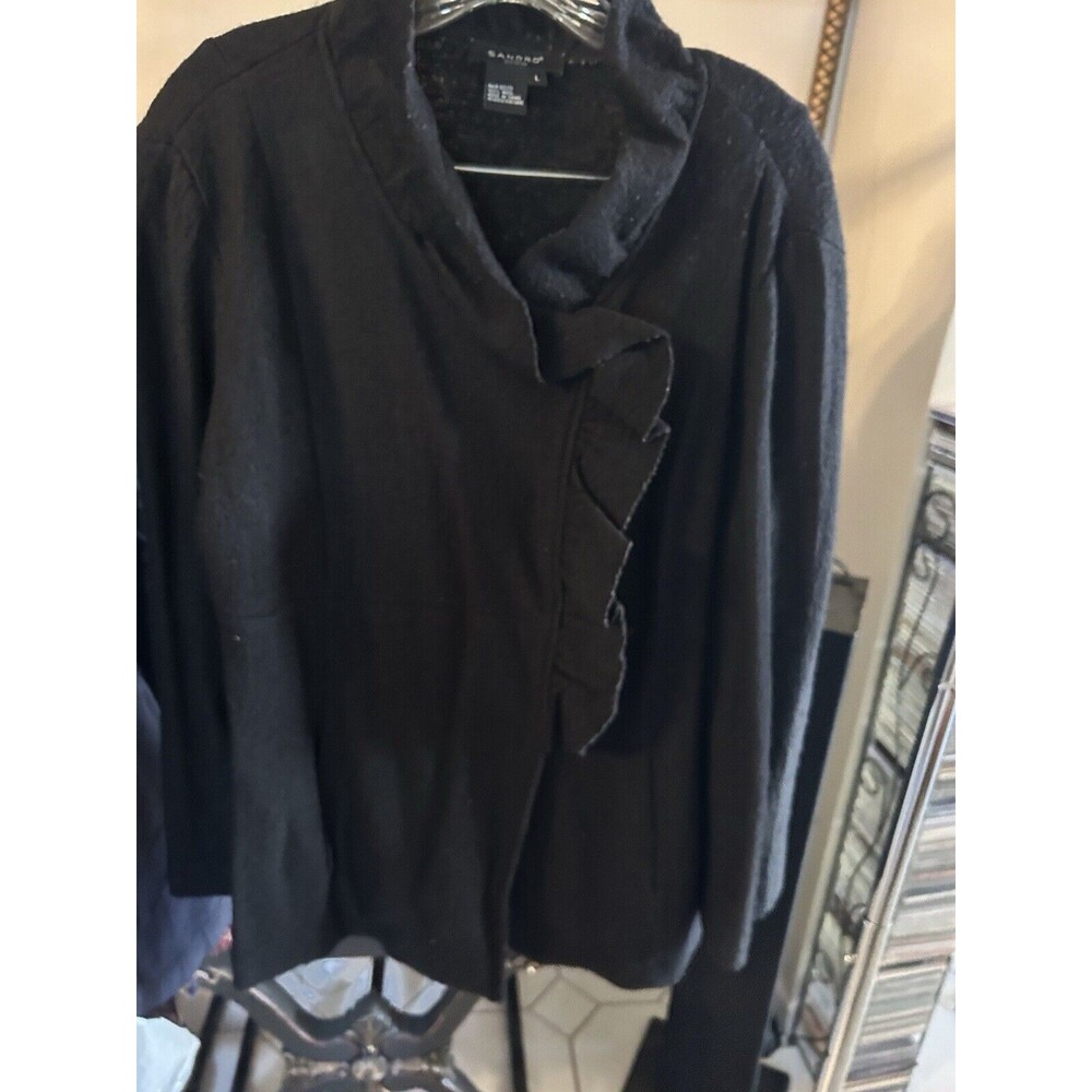 Sandro Sport Ruffle Jacket Size L